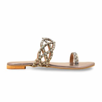 Grey Fancy Chappal FN0804 - View 2
