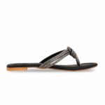 Black Fancy Chappal FN0808 - View 2