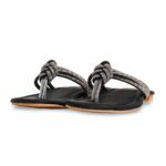 Black Fancy Chappal FN0808 - View 3