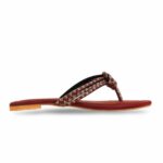 Maroon Fancy Chappal FN0808 - View 2