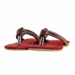 Maroon Fancy Chappal FN0808 - View 3