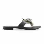 Black Fancy Chappal For Women FN0809 - View 2