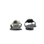 Black Fancy Chappal For Women FN0809 - View 4