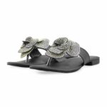 Black Fancy Chappal For Women FN0809 - View 3