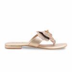 Golden Fancy Chappal For Women FN0809 - View 2