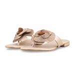 Golden Fancy Chappal For Women FN0809 - View 3