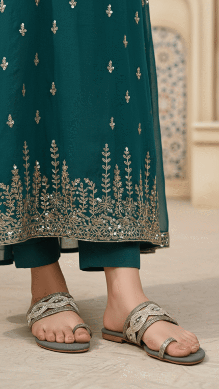 Grey Fancy Women Chappal FN0810 - View 1