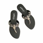 Black Fancy Chappal FN0811 - View 5