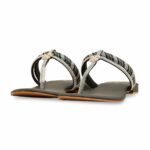 Black Fancy Chappal FN0811 - View 3