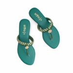 Green Fancy Chappal FN0811 - View 5