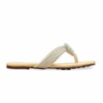Golden Fancy Chappal For Women FN0814 - View 2