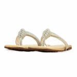 Golden Fancy Chappal For Women FN0814 - View 3