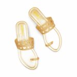 Golden Fancy Chappal For Women FN0816 - View 5