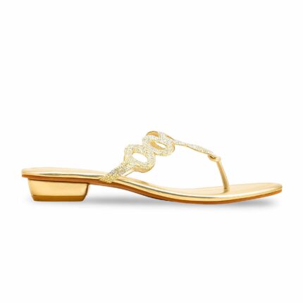 Golden Fancy Chappal FN0818 - View 2