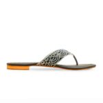 Black Fancy Chappal FN0820 - View 2