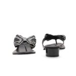 Black Fancy Chappal For Women FN0821 - View 4