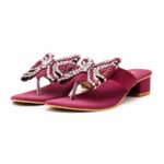 Maroon Fancy Chappal For Women FN0821 - View 3