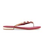 Maroon Fancy Chappal For Women FN0822 - View 2