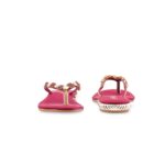 Maroon Fancy Chappal For Women FN0822 - View 4