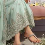 Silver Fancy Chappal For Women FN0824 - View 1
