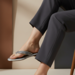 Silver Fancy Chappal For Ladies FN0829 - View 1