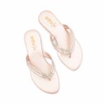 Peach Fancy Chappal For Women FN0829 - View 5