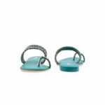 Green Fancy Chappal For Women FN0830 - View 4