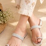 Silver Fancy Women Chappal FN0831 - View 1