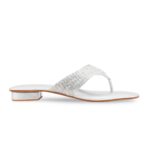 Silver Fancy Chappal For Women FN0832 - View 2