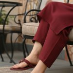 Maroon Fancy Chappal For Women FN0833 - View 1