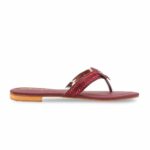 Maroon Fancy Chappal For Women FN0833 - View 2