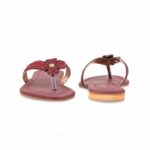 Maroon Fancy Chappal For Women FN0833 - View 4