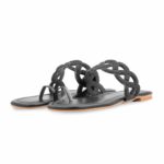 Black Fancy Chappal For Women FN0835 - View 3