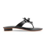 Black Fancy Chappal For Women FN0838 - View 2