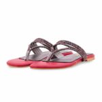 Maroon Fancy Women Chappal FN0853 - View 3