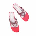 Maroon Fancy Women Chappal FN0853 - View 5