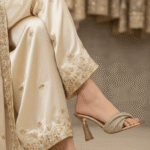 Golden Fancy Slipper For Women FN6246 - View 1
