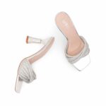 Silver Fancy Slipper For Women FN6246 - View 5