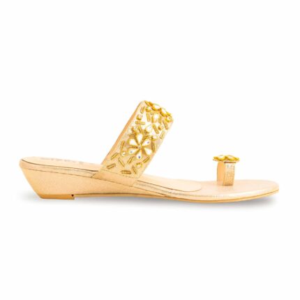 Golden Fancy Chappal FN7909 - View 2