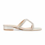 Silver Fancy Slipper For Women FN7912 - View 2