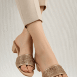 Golden Fancy Slipper For Women FN7960 - View 1