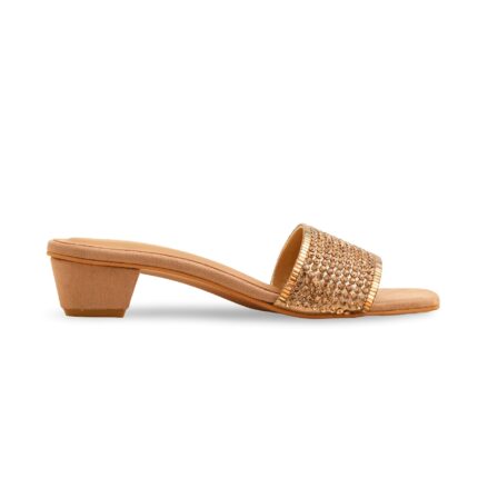 Golden Fancy Slipper For Women FN7960 - View 2