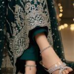 Black Fancy Bridal Slipper FN7973 - View 1