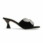 Black Fancy Slipper For Women FN7974 - View 2