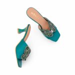 Green Fancy Slipper For Ladies FN7974 - View 5