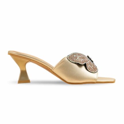 Golden Fancy Slipper For Women FN7974 - View 2