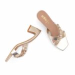 Golden Fancy Slipper For Women FN7975 - View 5