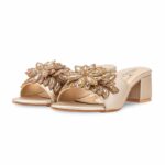 Golden Fancy Slipper For Ladies FN7976 - View 3