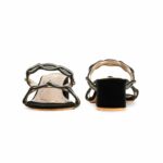 Black Fancy Slipper For Women FN7977 - View 4