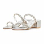Silver Fancy Slipper For Ladies FN7977 - View 3